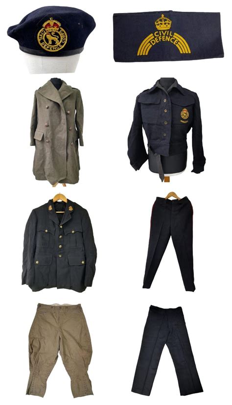 Sold At Auction A Selection Of Civil Defence Ww2 Uniforms And Coat Includes Churchill Cadet Tunic