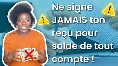 Faut Il Signer Son Re U Pour Solde De Tout Compte Je T Explique Tout