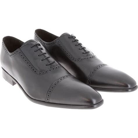 Belym Chaussures Homme De Ville Richelieu En Cuir Noir Noir Cdiscount