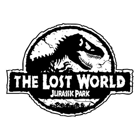 Jurassic Park Black and White Logo - LogoDix