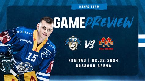 Game Preview Evz Vs Ehc Biel Bienne Ev Zug