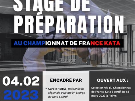 Stage De Pr Paration Au Championnat De France Kata Hauts De France Judo