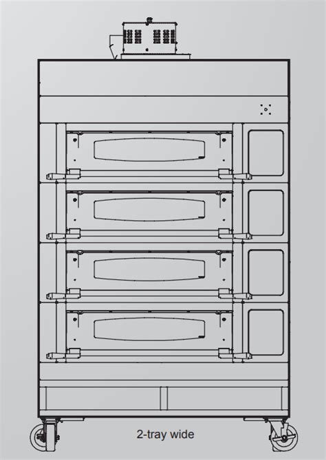 Mono Dx Harmony Eco Touch Controller Modular Deck Oven Trays Wide