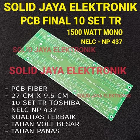 Jual Pcb Final Pcb Tr Fiber Tr Set Toshiba W Transistor Driver