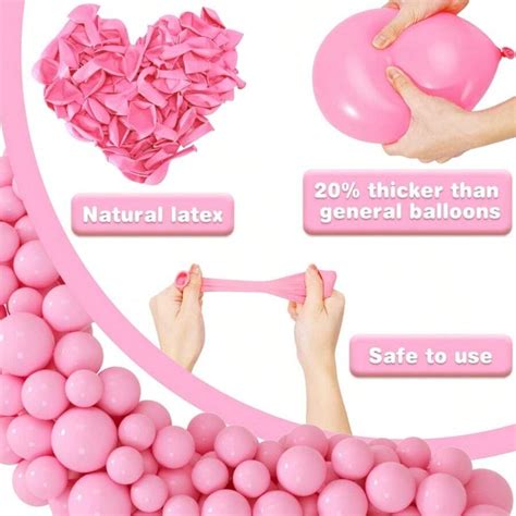 Teiliges Teiliges Zoll Set Aus Rosa Latexballons Ideal Als