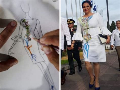 El Significado Del Vestido De La Primera Dama De Honduras Ana De Hern Ndez