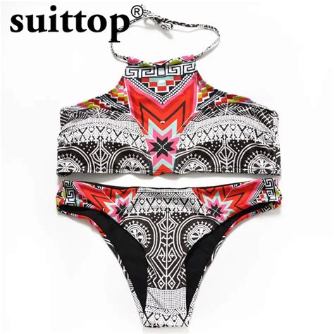 Suittop Bikini 2017 Summer New Sexy Women Maillot De Bain Femme Vintage