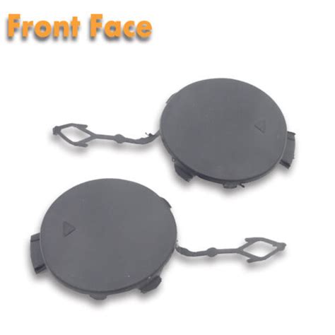 Pair Front Bumper Tow Hook Eye Cover Trailer Caps For Bmw X E