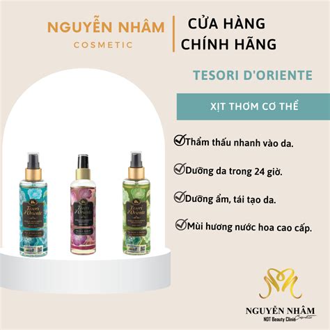 Tesori d Oriente Xịt thơm dưỡng ẩm cơ thể Body mist Shopee Việt Nam