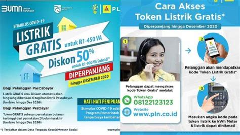 Tata Cara Dapatkan Token Listrik Gratis Pln September Login