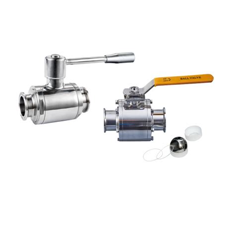 Way Way Fulled Cavity Seat Sanitary Stainless Steel Ball Valve