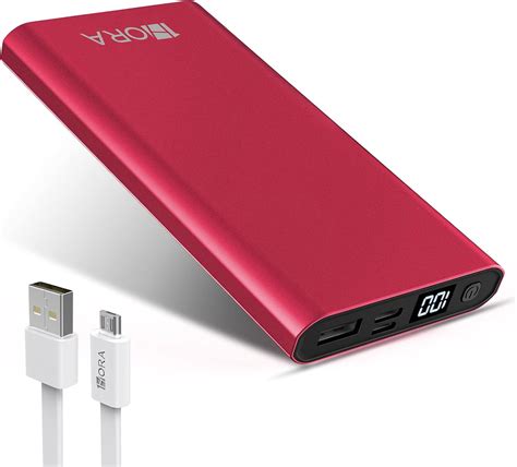 Hora Power Bank Mah Ultra Slim De Bateria Portatil Con Puertos