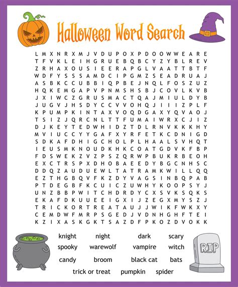 15 Best Printable Halloween Word Search Pages PDF for Free at Printablee