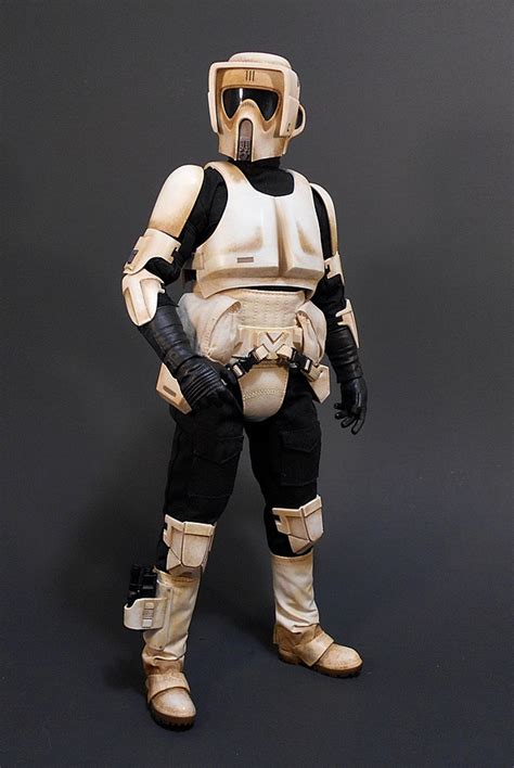 Star Wars The Mandalorian Scout Trooper Sixth Scale Figure By Hot Toys FigureFan Zero