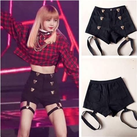 BLACKPINK Lisa Garter Shorts Ropa Kpop Ropa De Moda Ropa