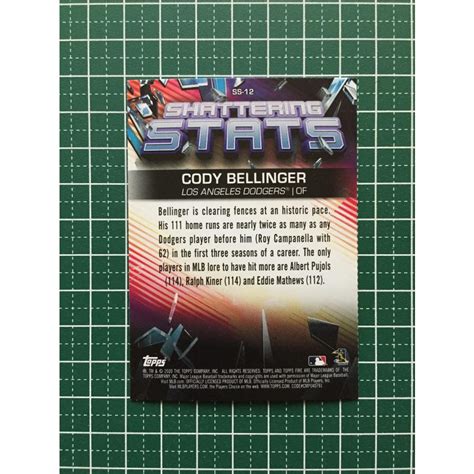 Topps Mlb Fire Ss Cody Bellinger Los Angeles Dodgers