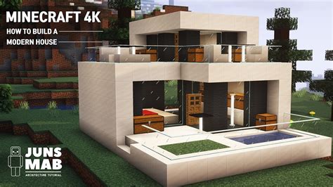 Minecraft Modern House Tutorial Step By Step