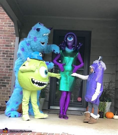 Monsters Inc. Family Costume | Halloween costume monster, Monsters inc halloween costumes ...