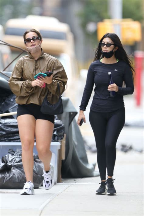 KOURTNEY KARDASHIAN and ADDISON RAE Out in New York 10/11/2020 – HawtCelebs