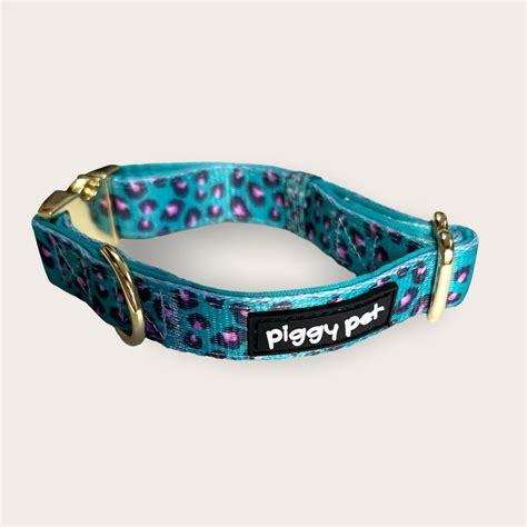 Collare Per Cani Aqua Leopard Elegante E Comodo Piggy Pet