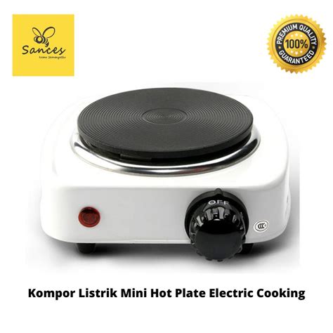 Jual Kompor Listrik Mini Hot Plate Electric Cooking W White Shopee Indonesia