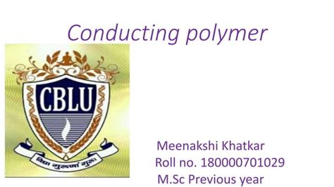 Conducting Polymers PPT