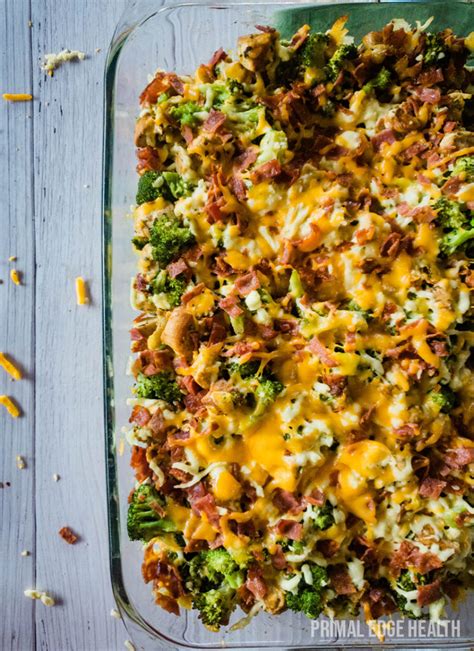 Keto Chicken Bacon Ranch Casserole