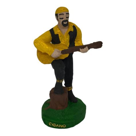 Escultura Cigano Amarelo Em Resina 11 Cm Shopee Brasil