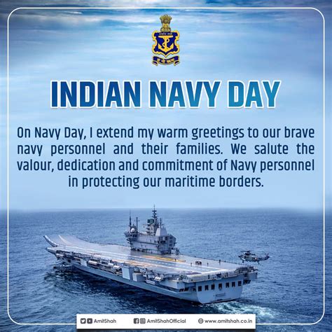 Amit Shah On Twitter On Navy Day I Extend My Warm Greetings To Our