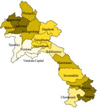 provinces  laos wikipedia