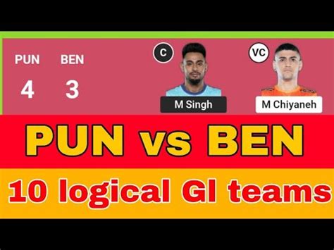 Pun Vs Ben Dream Kabadd Pun Vs Ben Dream Prediction Puneri Paltan