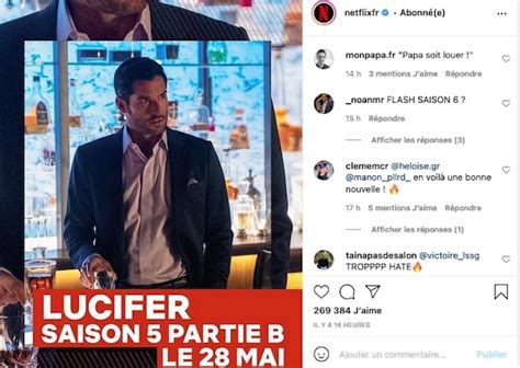 Lucifer Saison La Suite Enfin Annonc E Sur Netflix