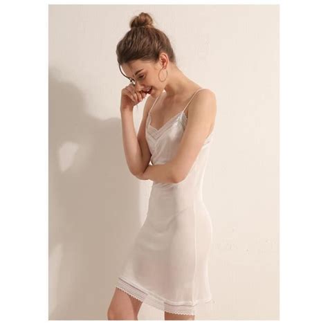 Ensemble De Lingerie Mulberry Chemise De Nuit Sexy Pour Femme Blanc Adulte E Blanc