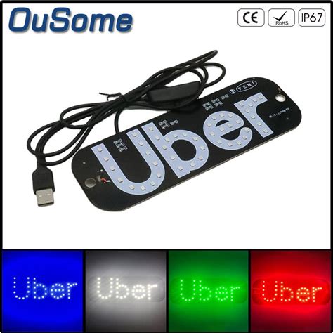 NEW Taxi Car LED Indicator Light Panel Sign Warning light Re 虎窝淘