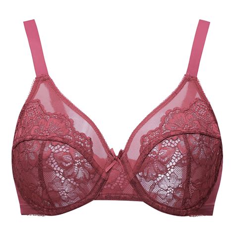 Meleneca Womens Full Coverage No Padding Plus Size Minimizer Underwire Bra Cabernet Red 44d