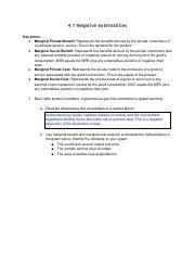 Negative Externalities Answer Key Pdf Negative Externalities