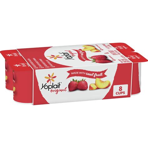 Yoplait Original Low Fat Yogurt Pack 8 Ct 6 Oz Fruit Yogurt Cups