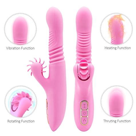 Sex Toy Thrusting And Licking Rabbit Vibrator Vibrator 7 Powerful