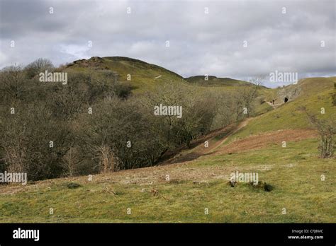 Walking In The Malvern Hills British Camp 10th March 2012 Stock Photo