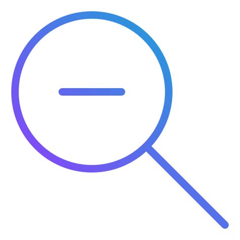 Zoom Out Generic Gradient Icon