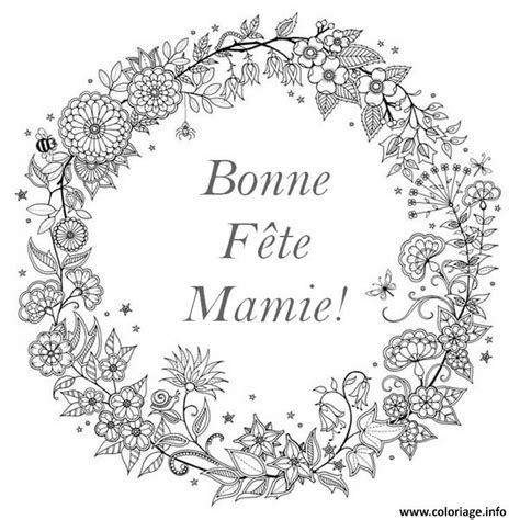 Coloriage Bonne Fete Mamie JeColorie