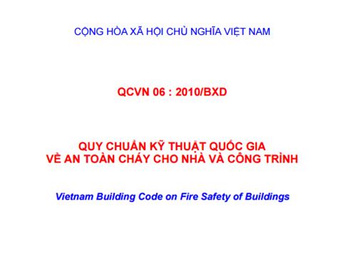 Qcvn Bxd Quy Chu N K Thu T Qu C Gia An To N Ch Y Cho Nh V