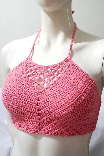 Crochet Patterns Galore Rheema Halter Top Crop Top Pattern Crochet