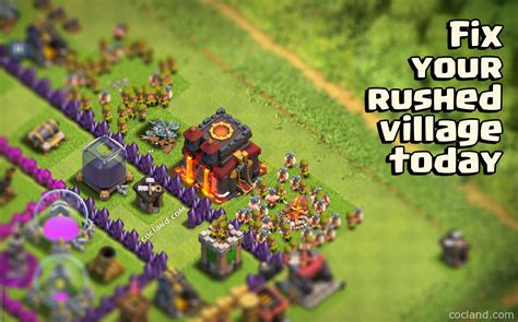 Fix Your Rushed Village With Ash Clash Of Clans Land