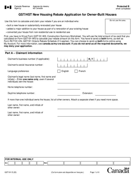 2022 2024 Form Canada Gst191 E Fill Online Printable Fillable Blank