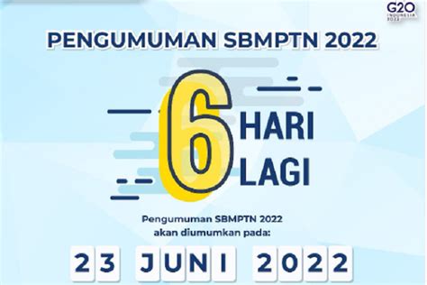 Hari Lagi Pengumuman Sbmptn Berikut Link Dan Cara Cek Hasil