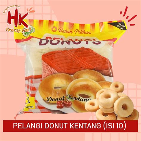 Jual Pelangi Donut Kentang Besar Isi Kecil Isi Instan Siap