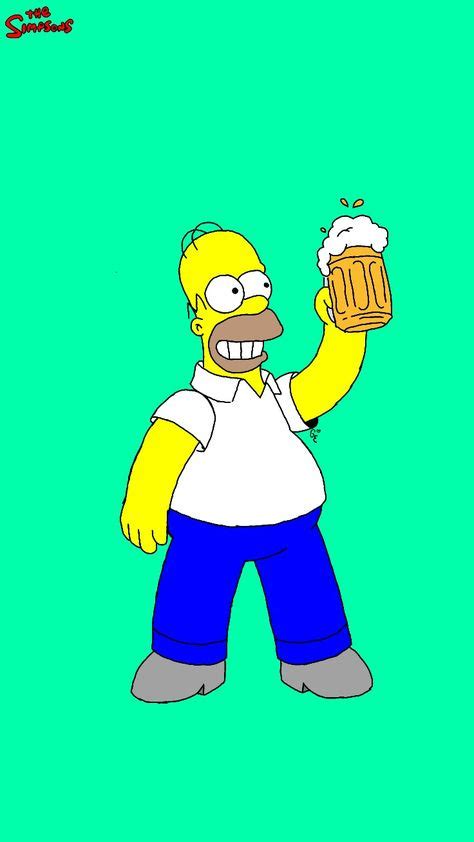 Homero Tomando Cerveza