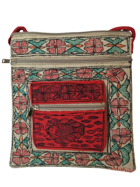 Womens Madhubani Folk Art Sling Bag Buy Online Indian Authentic