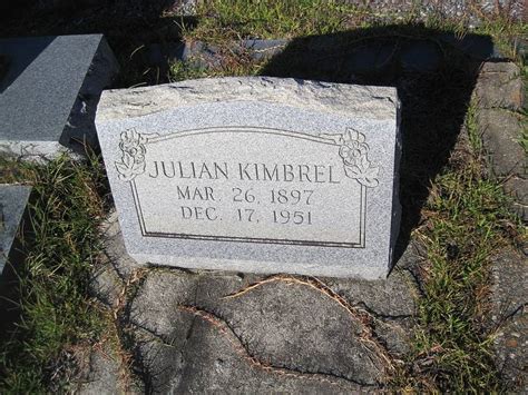 Julian Kimbrel Find A Grave Memorial